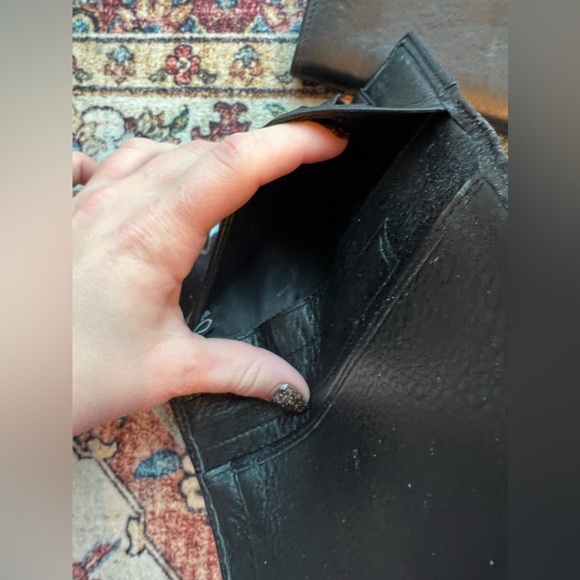 Brighton VINTAGE excellent condition black leather wallet and checkbook set - Picture 6 of 11